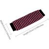 image:imageAllegra K Womens Winter Warmers Fingerless Thumbhole Elastic Long Knitted Party Costume GlovesBlackfuchsia