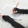 image:imageAllegra K Womens Winter Warmers Fingerless Thumbhole Elastic Long Knitted Party Costume GlovesBlackgray