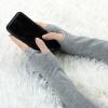 image:imageAllegra K Womens Winter Warmers Fingerless Thumbhole Elastic Long Knitted Party Costume GlovesLight Gray