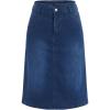 image:imageAllegra K Denim Skirt for Women High Waisted Casual Back Slit Stretchy Below Knee Length Jean SkirtDark Blue