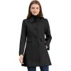 image:imageAllegra K Womens 2025 Coat Winter Classic Vintage MidLength Lapel Collar Single Breasted OvercoatBlack