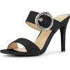 image:imageAllegra K Womens Buckle Stiletto Heels Slide Sandals