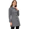 image:imageAllegra K Womens Peter Pan Collar Overcoat Single Breasted Pockets Winter Long CoatDeep Blue
