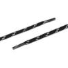image:imageuxcell 3 Pairs Core NonSlip WearResistant Round Boot Laces Shoelaces for Hiking Walking Outdoor ShoesBlack White