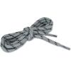 image:imageuxcell 3 Pairs Core NonSlip WearResistant Round Boot Laces Shoelaces for Hiking Walking Outdoor ShoesLight Grey Black