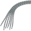 image:imageuxcell 3 Pairs Core NonSlip WearResistant Round Boot Laces Shoelaces for Hiking Walking Outdoor ShoesLight Grey Black