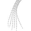 image:imageuxcell 3 Pairs Core NonSlip WearResistant Round Boot Laces Shoelaces for Hiking Walking Outdoor ShoesWhiteblack