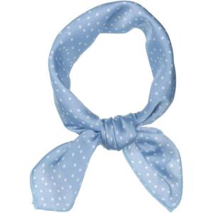 image:imageAllegra K 50cm Vintage Polka Dots Square Small Scarf Neck Scarves Kerchief Neckerchief HeadscarfBlue