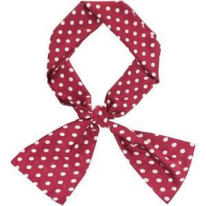 image:imageAllegra K Women Retro Polka Dots Skinny Scarf Neck Scarves Wrap Long Neckerchief Hair BandRed