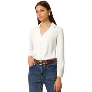 image:imageAllegra K Womens Work Vintage Button Down Business Casual Top