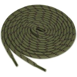 image:imageuxcell 3 Pairs Core NonSlip WearResistant Round Boot Laces Shoelaces for Hiking Walking Outdoor ShoesArmy Green Brown