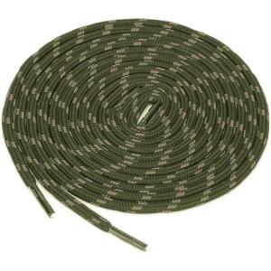 image:imageuxcell 3 Pairs Core NonSlip WearResistant Round Boot Laces Shoelaces for Hiking Walking Outdoor ShoesArmy Green Khaki