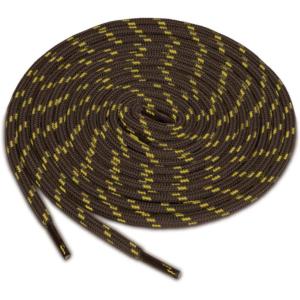 image:imageuxcell 3 Pairs Core NonSlip WearResistant Round Boot Laces Shoelaces for Hiking Walking Outdoor ShoesCoffee Yellow