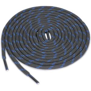image:imageuxcell 3 Pairs Core NonSlip WearResistant Round Boot Laces Shoelaces for Hiking Walking Outdoor ShoesDark Gray Blue