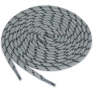 image:imageuxcell 3 Pairs Core NonSlip WearResistant Round Boot Laces Shoelaces for Hiking Walking Outdoor ShoesLight Grey Black