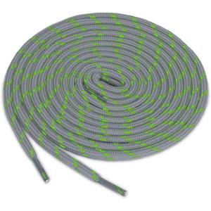 image:imageuxcell 3 Pairs Core NonSlip WearResistant Round Boot Laces Shoelaces for Hiking Walking Outdoor ShoesLight Grey Green