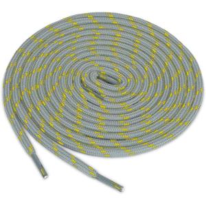 image:imageuxcell 3 Pairs Core NonSlip WearResistant Round Boot Laces Shoelaces for Hiking Walking Outdoor ShoesLight Grey Yellow