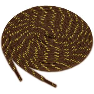 image:imageuxcell 3 Pairs Core NonSlip WearResistant Round Boot Laces Shoelaces for Hiking Walking Outdoor ShoesRed Brown Yellow