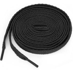 image:imageuxcell 5 Pairs High Durability Athletic Unisex Flat Shoelaces for SneakersBlack