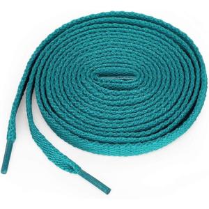 image:imageuxcell 5 Pairs High Durability Athletic Unisex Flat Shoelaces for SneakersPeacock Blue