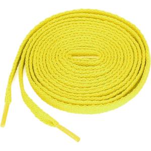 image:imageuxcell 5 Pairs High Durability Athletic Unisex Flat Shoelaces for SneakersYellow