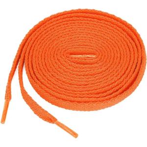 image:imageuxcell 5 Pairs High Durability Athletic Unisex Flat Shoelaces for SneakersYellow Orange