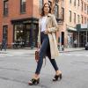 image:imageAllegra K Womens Buckle Slip on Platform Chunky Heels SandalsBlack