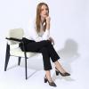 image:imageAllegra K Womens Pointed Toe Mesh Heel Buckle Decor Chunky Heels PumpsBlack