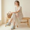 image:imageAllegra K Womens Wedges Zipper Sandals Platform Wedges Heels SandalsLight Blue