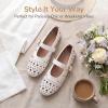 image:imageAllegra K Womens Buckle Round Toe Slip on Flats PumBeige2 Pumps75 M US