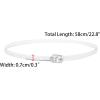 image:imageAllegra K Womens Shoe Ankle Straps Transparent AntiSlip Cross Over with Buckle Shoelaces for HeelsClear
