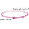 image:imageAllegra K Womens Shoe Ankle Straps Transparent AntiSlip Cross Over with Buckle Shoelaces for HeelsPurple