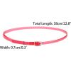 image:imageAllegra K Womens Shoe Ankle Straps Transparent AntiSlip Cross Over with Buckle Shoelaces for HeelsRed