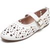 image:imageAllegra K Womens Buckle Round Toe Slip on Flats PumBeige2 Pumps6 M US