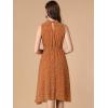 image:imageAllegra K Womens Casual Flowy Sundress Halter Neck Sleeveless Floral DressOrange