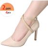 image:imageAllegra K Womens Heels Shoe Straps with Buckle Detachable Ankle Crossover Replacement Shoe Laces 2 PairsMatte Apricot