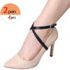 image:imageAllegra K Womens Heels Shoe Straps with Buckle Detachable Ankle Crossover Replacement Shoe Laces 2 PairsMatte Black