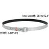 image:imageAllegra K Womens Heels Shoe Straps with Buckle Detachable Ankle Crossover Replacement Shoe Laces 2 PairsSilver