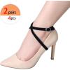 image:imageAllegra K Womens Heels Shoe Straps with Buckle Detachable Ankle Crossover Replacement Shoe Laces 2 PairsSuede Black