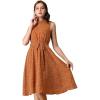 image:imageAllegra K Womens Casual Flowy Sundress Halter Neck Sleeveless Floral DressOrange