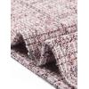 image:imageAllegra K Womens 2 Piece Skirt Sets 34 Sleeve Collarless Tweed Jacket Pencil Skirt Set Elegant Business Casual OutfitPink