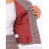 image:imageAllegra K Womens 2 Piece Skirt Sets 34 Sleeve Collarless Tweed Jacket Pencil Skirt Set Elegant Business Casual OutfitRed