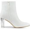 image:imageAllegra K Womens Clear Block Heel Glitter White Ankle Boots 9 m US