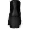 image:imageAllegra K Womens Lug Sole Chunky Heel Chelsea Black Ankle Boots 8 M US
