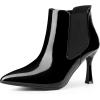 image:imageAllegra K Womens Pointed Toe Stiletto Heels Chelsea Ankle BootiesBlack