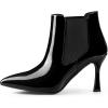 image:imageAllegra K Womens Pointed Toe Stiletto Heels Chelsea Ankle BootiesBlack