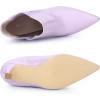 image:imageAllegra K Womens Pointed Toe Stiletto Heels Chelsea Ankle BootiesLight Purple
