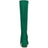 image:imageAllegra K Womens Side Zipper Chunky Heel Knee High Emerald Green Boots 10 M US 
