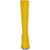image:imageAllegra K Womens Side Zipper Chunky Heel Knee High Yellow Boots 9 M US 