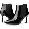 image:imageAllegra K Womens Pointed Toe Stiletto Heels Chelsea Ankle BootiesBlack